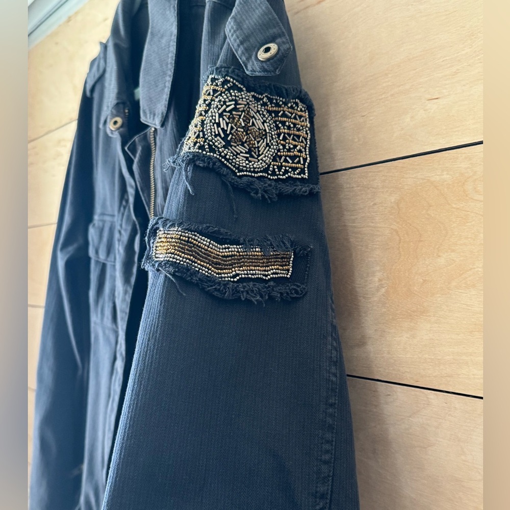 Torrid Black Utility Jacket With Patch Detail - image 4